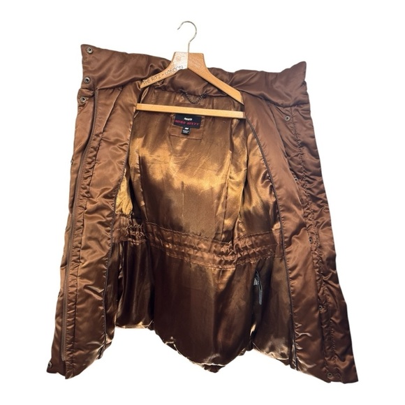 Miss Sixty Down Puffer with Detachable Hood in Copper - Picture 6 of 14